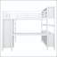 Lit mezzanine en métal avec garde-robe, bureau en L et cubes de rangement-128515253-128515250