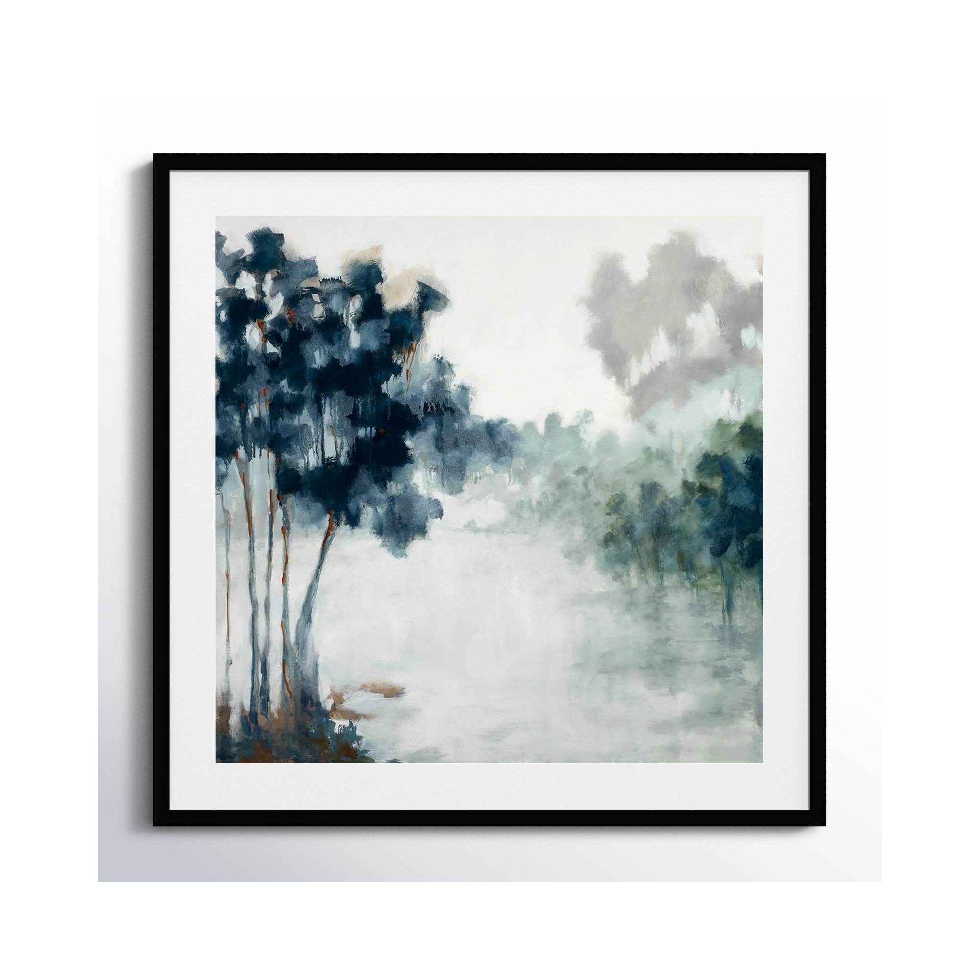Soft Winter Light by Jacqueline Ellens, Black Framed Paper, 19" H x 19" W