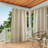 Ensemble de 2 rideaux à œillets TOWN & COUNTRY BASICS Cabana pour intérieur et extérieur-20584536-60425734