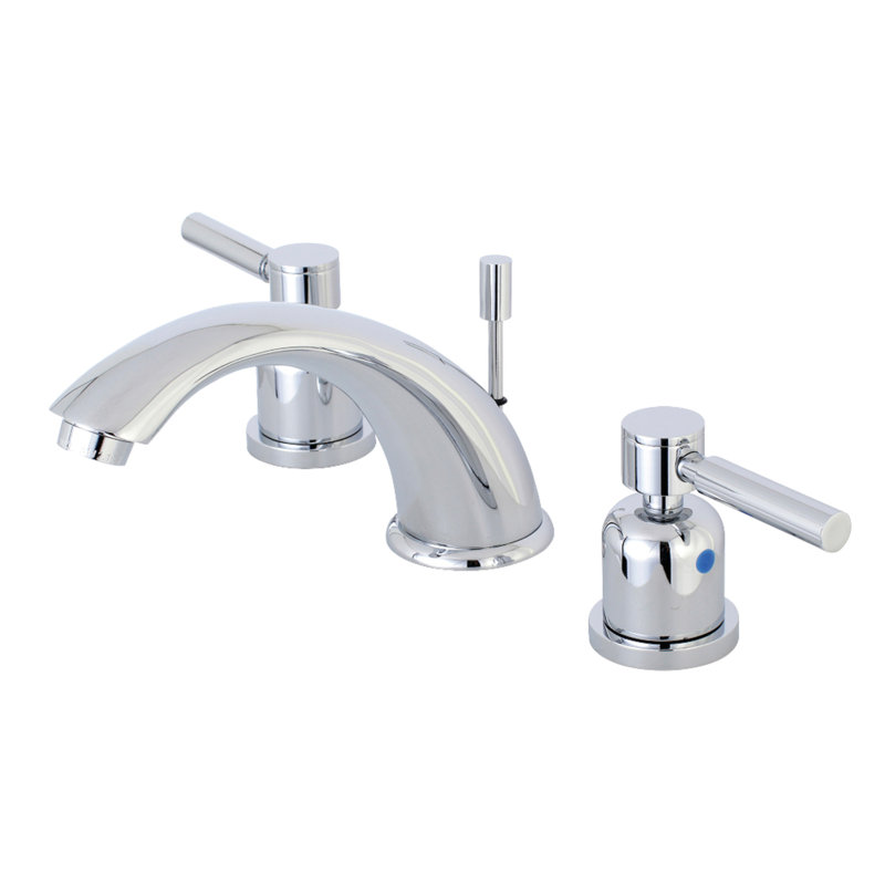 Robinet de salle de bain espacé Kingston, Chrome poli