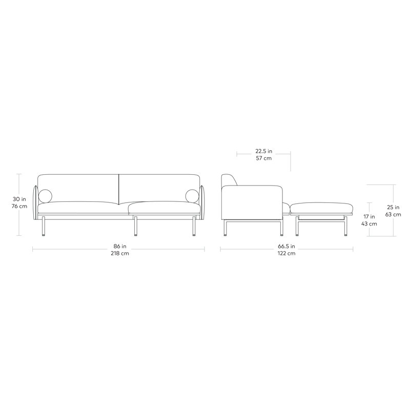 Foundry Bi-Sectional, Hanson Navy