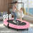 56" Double Mini Trampoline For Kids, Mini Rebounder With 5-Level Adjustable Handle, Parent-Child Trampoline For Kids, Max Load 220Lbs, Fun For Indoor/Outdoor-114285775