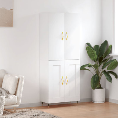 Mickinzie 4 Door Manufactured Wood Wardrobe