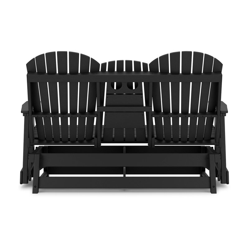 Chaise d'extérieur en polyéthylène, Noir