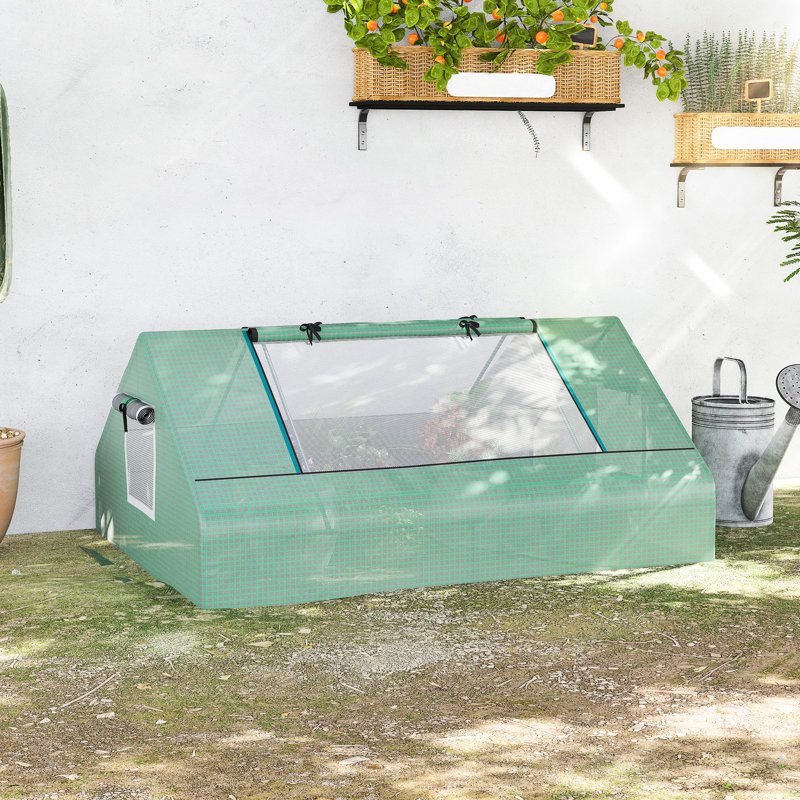 71"X55"X32" Garden Greenhouse, Zippered Doors & Windows, Two-Layer Pe Cover, Ideal Plant Growth Circumstances Outdoor Greenhouse 71"X55"X32", - Ground Stakes For Stability, Enhance Prospects