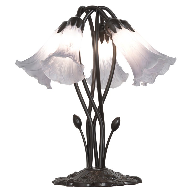 Tiffany Table Lamp, Gray, In-Line