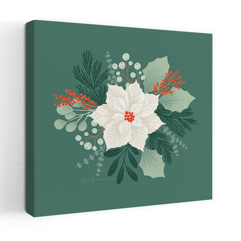 «Winter Arrangements I Contemporary Flower Winter», art mural, H 36 po x l 36 po
