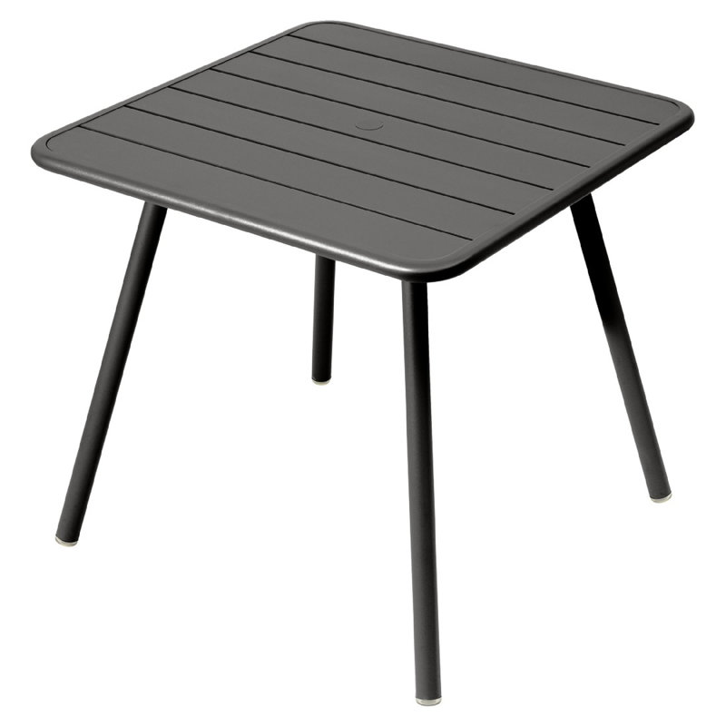 Luxembourg Outdoor Square Dining Table, Acapulco Blue, 18.5" H x 22" L x 22" W