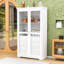 Armoire de cuisine avec portes en verre et 4 tiroirs-1252105041