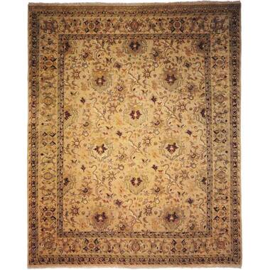 Loon Peak® Morris Machine Braided Wool Blue Rug & Reviews