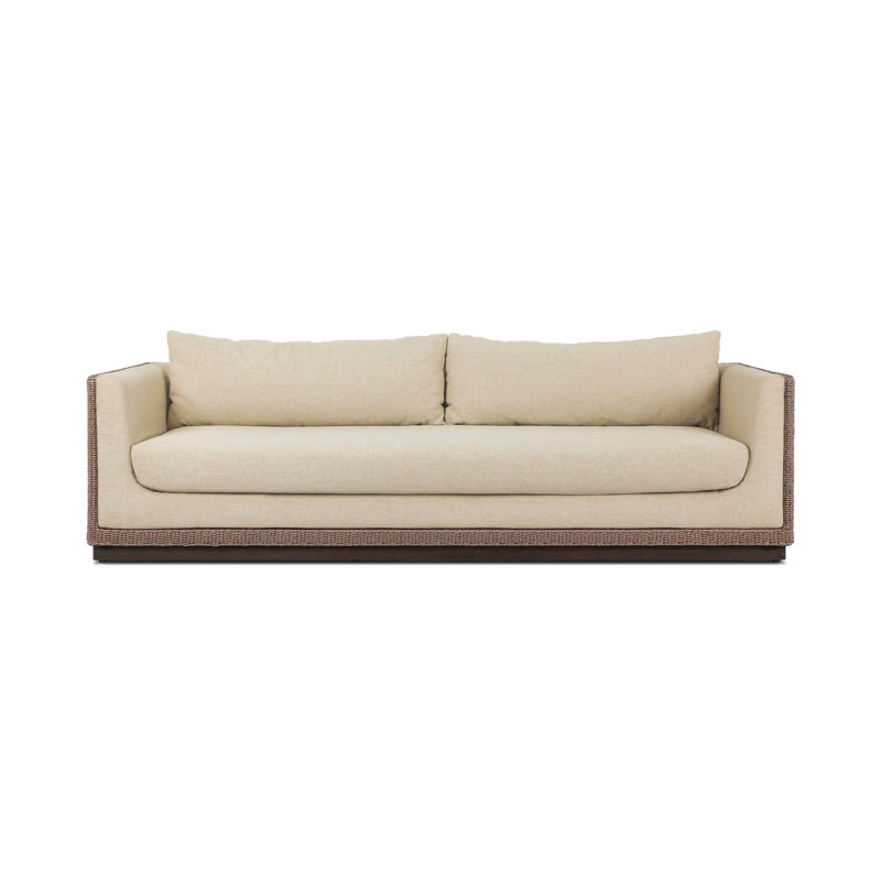 Cabot Outdoor Sofa-96''-Alessi Buff