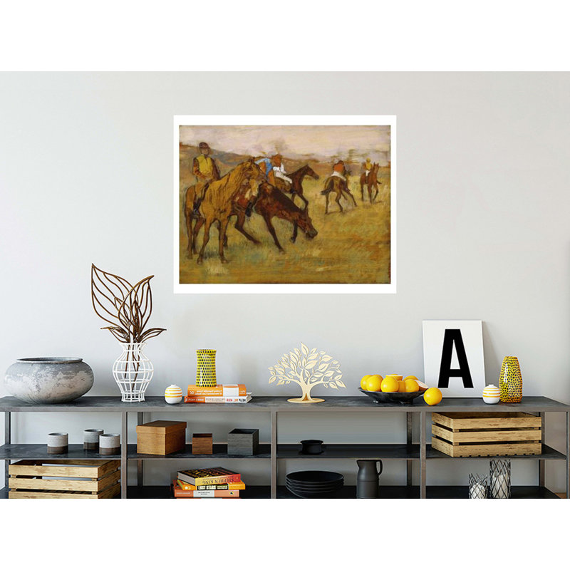«Before the Race» par Edgar Degas - Impression sur giclée, H 32 po x l 40 po