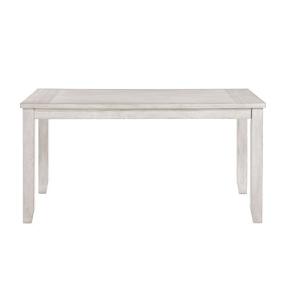 Modern Farmhouse Dining Table Antique White Finish Durable Wooden Furniture 1Pc