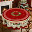 Nappe lavable en polyester avec motif de couronne de Noël