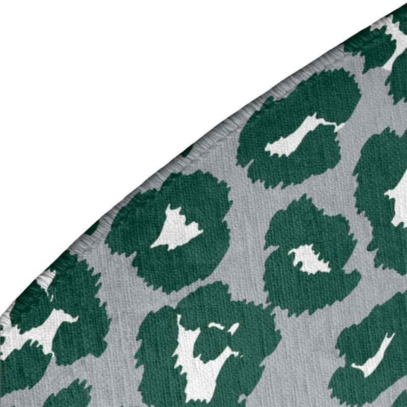 Animal Print Indoor Rug, Round 5'