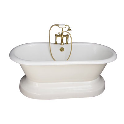 66'' x 30'' Soaking Cast Iron Bathtub