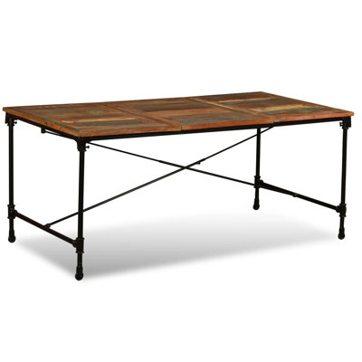 Michael Rectangular Wood Top Dining Table