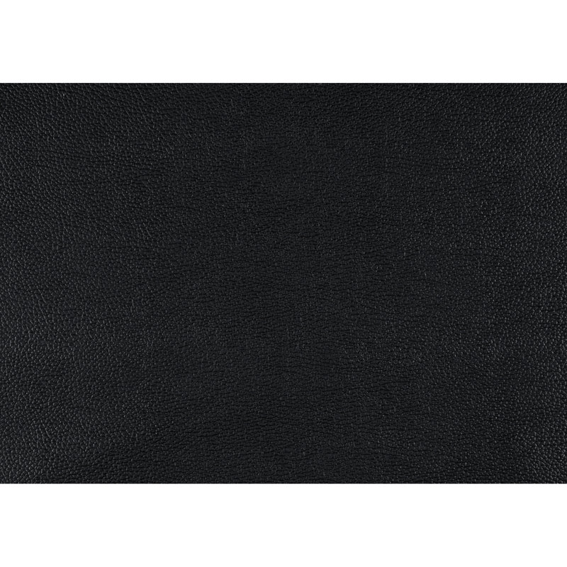 Cuir fleur supérieur noir, pieds en bois massif brun, hauteur du siège de 18 po, coussins de dossier polyvalents de style moderne de 34 po