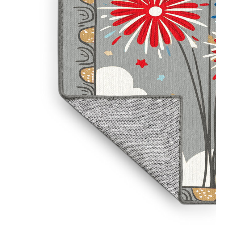 Tapis gris Canora, Rectangulaire 2 pi x 3 pi