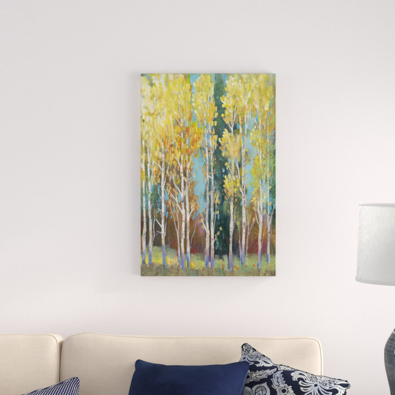 "Aspen Grove I" par Timothy O 'Toole, reproduction d'art sur toile, H 30 po x l 20 po, Toile tendue