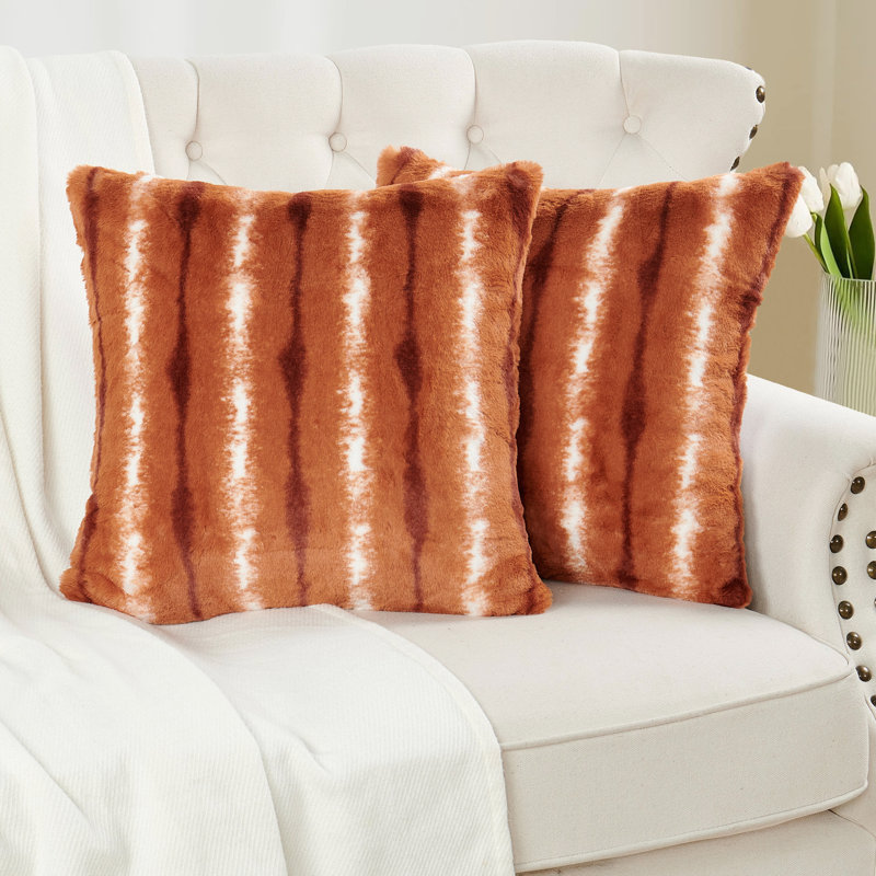Housse de coussin Amanda, Orange brûlé