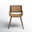 Chaise de salle à manger style Mid-Century en similicuir Seagraves-48414638