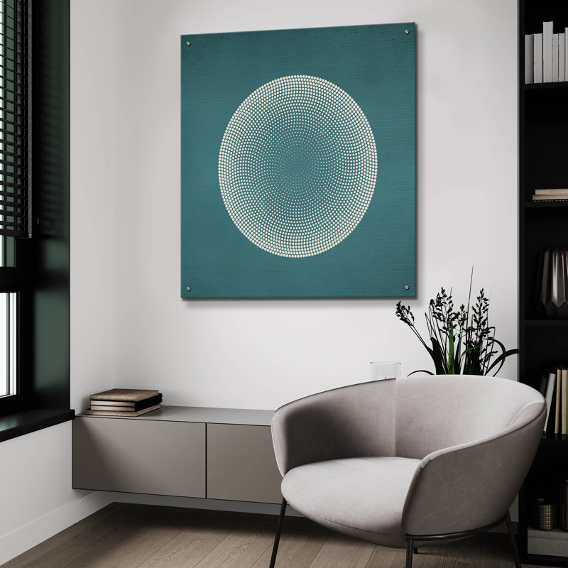 Red Barrel Studio 'Circles' by Incado Acrylic Glass Wall Art, ACR-49986, 36" H x 36" W x 0.2" D