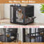 Cage pour chien en métal avec bols rotatifs Morden Style-610819865