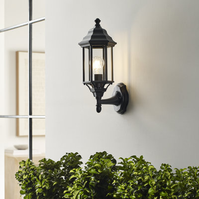 Sevier Small One Light Uplight Outdoor Wall Lantern from Generation Lighting 