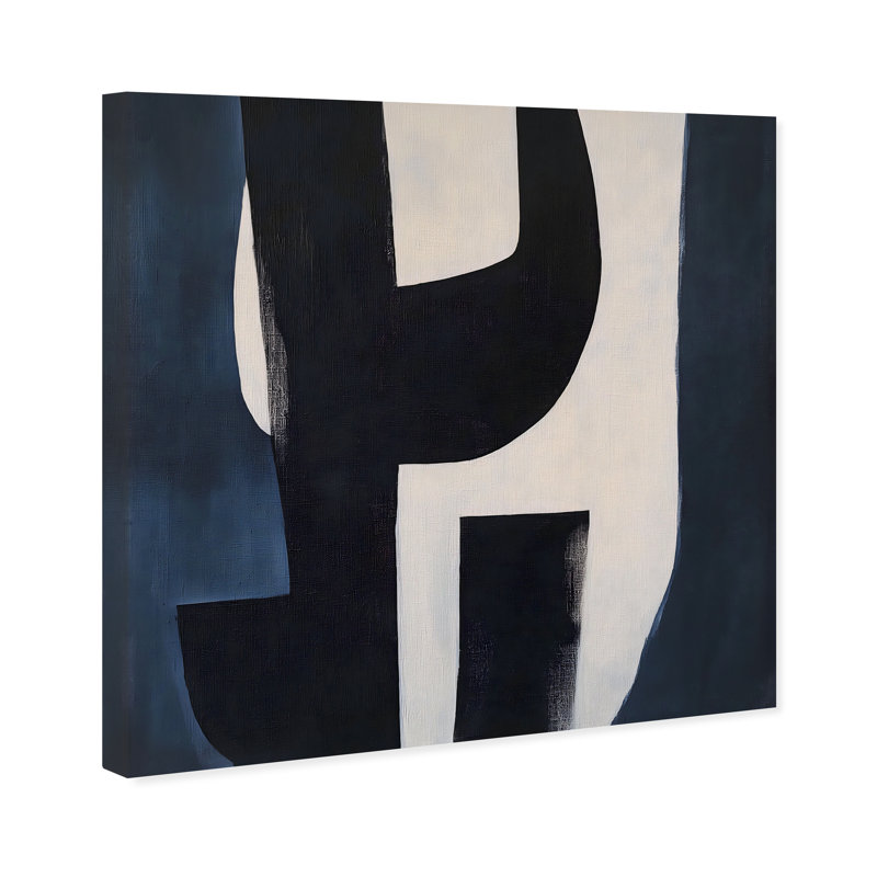 Contours of Silence I Canvas Abstract Print by Oliver Gal, Black Frame, 12 x 12, Canvas Unframed, 20"H x 20"W