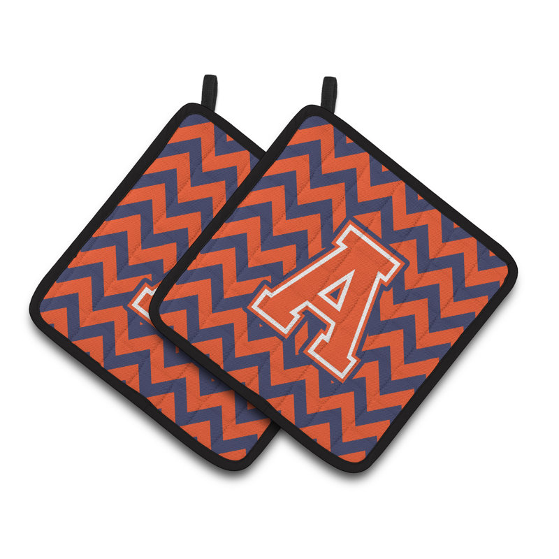 Poignée à chevrons, A, Orange/Bleu foncé