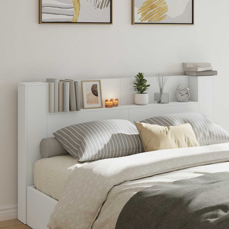 Headboard, White, Super King (6')
