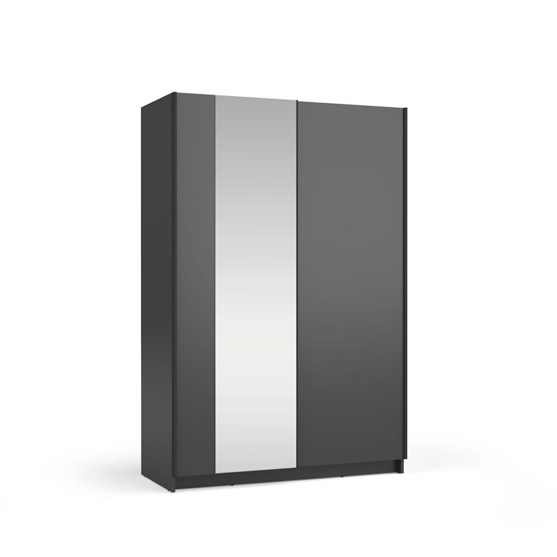 Takenya 2 Door Manufactured Wood Wardrobe, Black