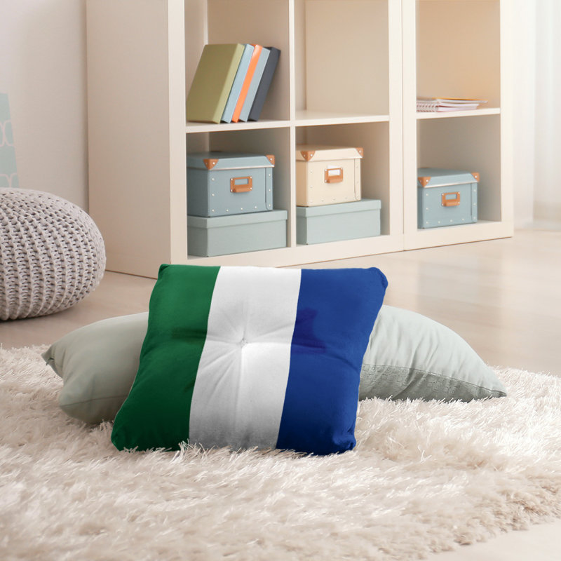  Coussin de sol touffeté, 26 po x 26 po, Blanc