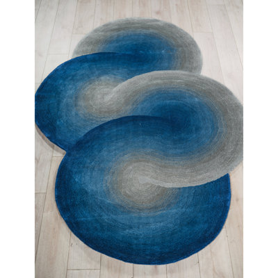Mitomo Hand Tufted Abstract Area Rug
