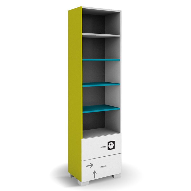200cm H X 55cm W Kids Bookcase