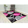 Mccampbell Abstract Pink/Black Area Rug