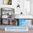 14 Inch Metal Bed Frame With Headboard And Charging Station No Box Spring Needed-107361070