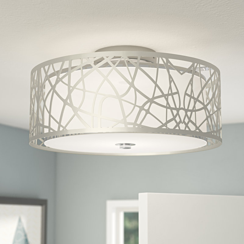 Catoosa Fabric Semi Flush Mount