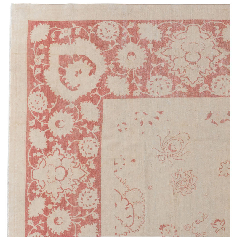 Subdued One-of-a-Kind Rectangle 13'6" X 21'9" Hand Knotted Area Rug