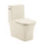 Toilette carrée encastrée à gauche à une pièce Concorde 1,28 gpc en bisque-1125190075-1125190087