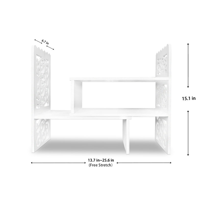 Desktop Organizer Desk Storage Shelf Space Saver