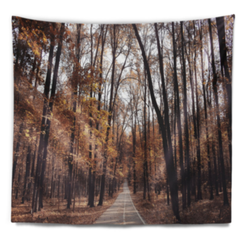 Route en tapisserie d'automne Golden Forest, H 32 po x l 39 po