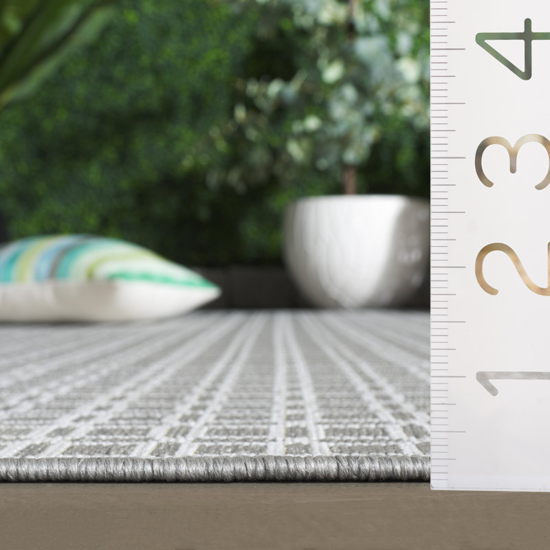 Terrace 808 Geometric Indoor/Outdoor Rug, Square 6'7"