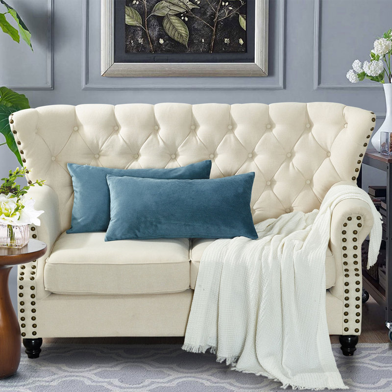 Housse de coussin lombaire 14 po Milliken, Bleu Orion