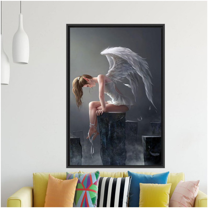 Print on Canvas, Black Floater Framed, 20 cm H x 30 cm W