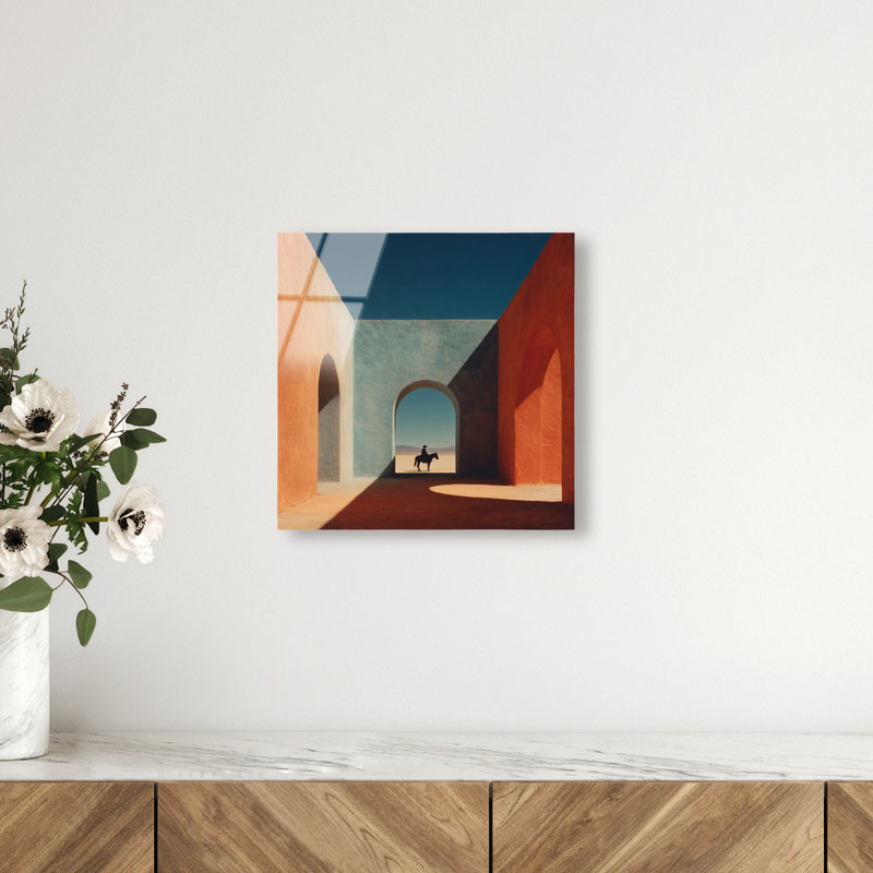 Cobalt Frontier Print by Oliver Gal, 12"H x 12"W, High-Gloss Acrylic Print