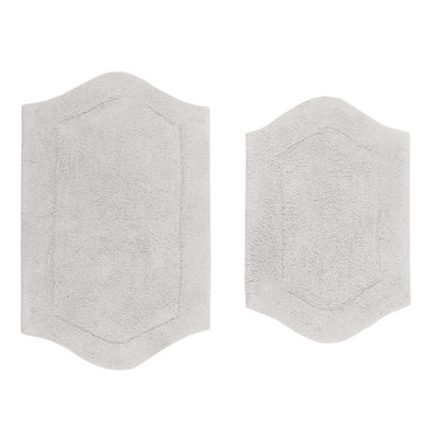 Morissette 2 Pcs Bath Rug Set (17"x24", 21"x34")