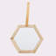 Miroir à cadre en bois, miroir hexagonal pour décoration intérieure moderne-450739976
