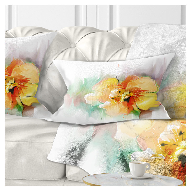 Coussin lombaire floral magnifique